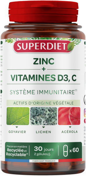 Zinc d3 et vitamine c (défenses immunitaires) - 1